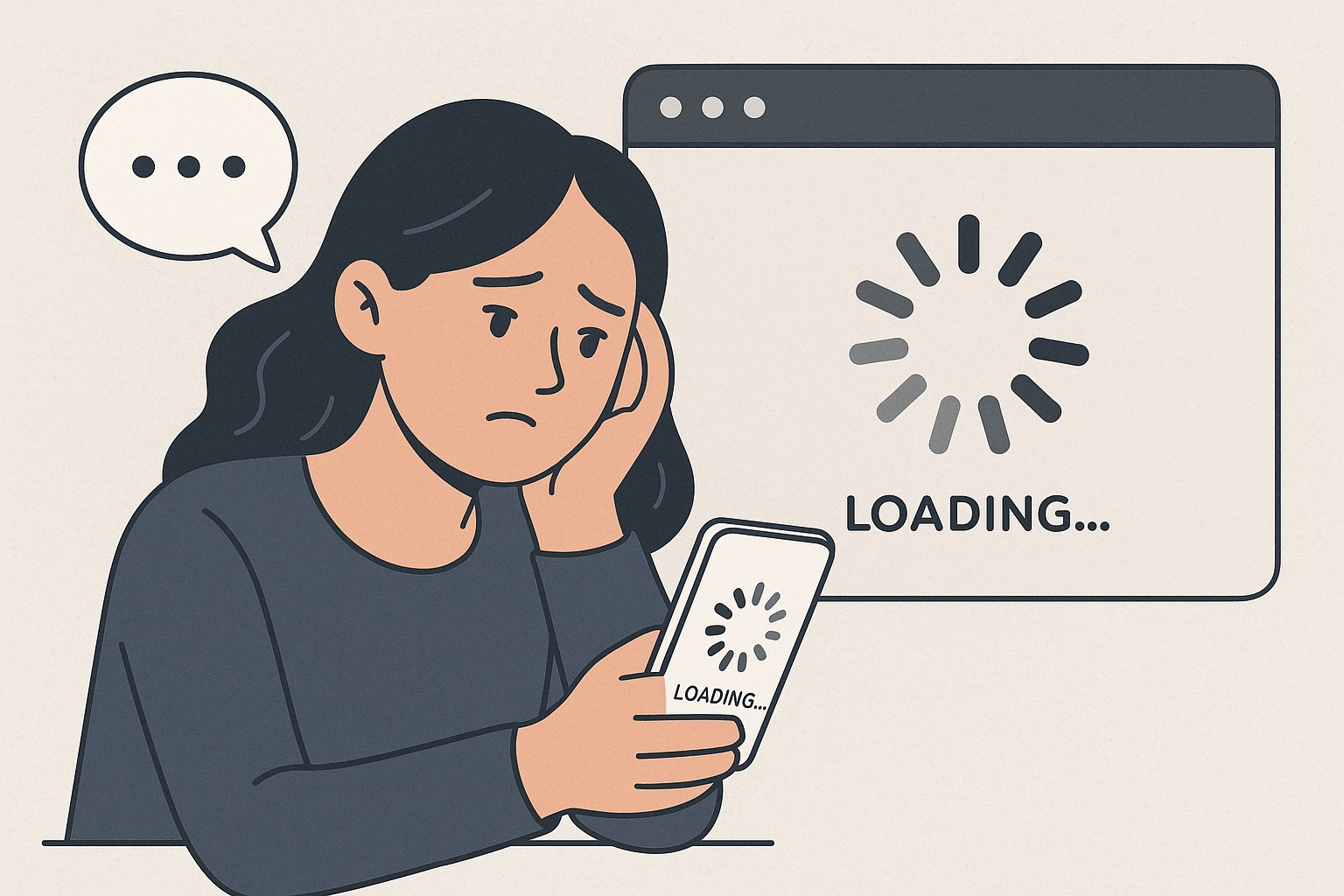 Infografica sulla psicologia dei tempi di caricamento 2025