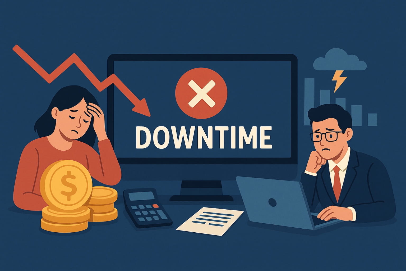 Grafica: perché l'uptime del sito web è importante