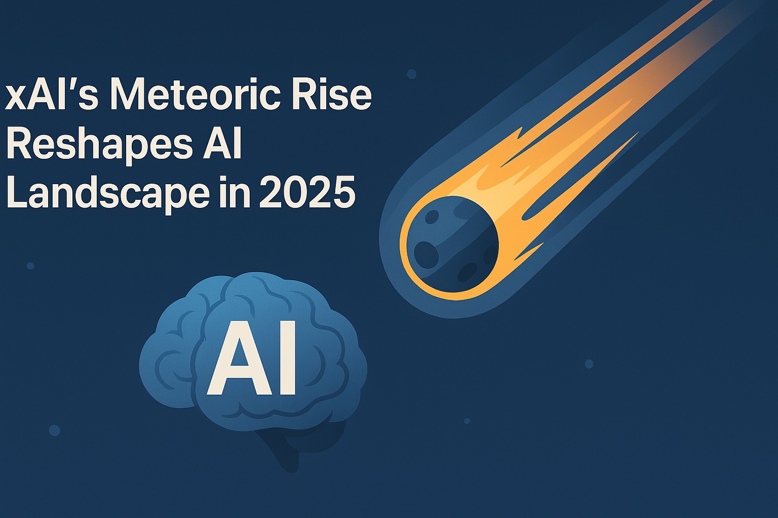 Infografica: la fulminea ascesa di xAI nel panorama AI 2025